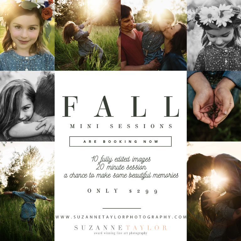 Fall 2017 Red Deer Mini Sessions NOW BOOKING with Suzanne Taylor Photography