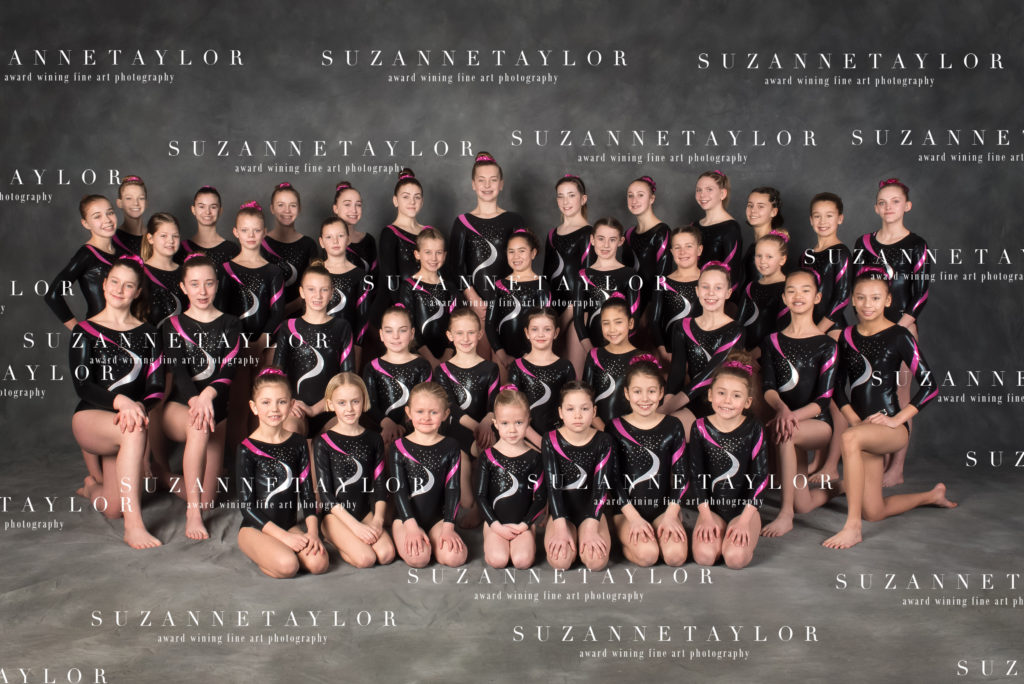 Lacombe's Artistique Gymnastics 2018 Competitive Team photographed by Suzanne Taylor Photography.
